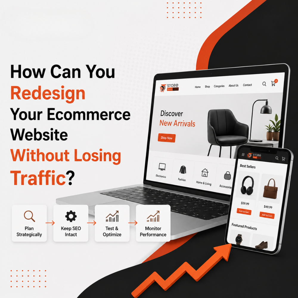 Ecommerce Website Redesign Without Losing Traffic